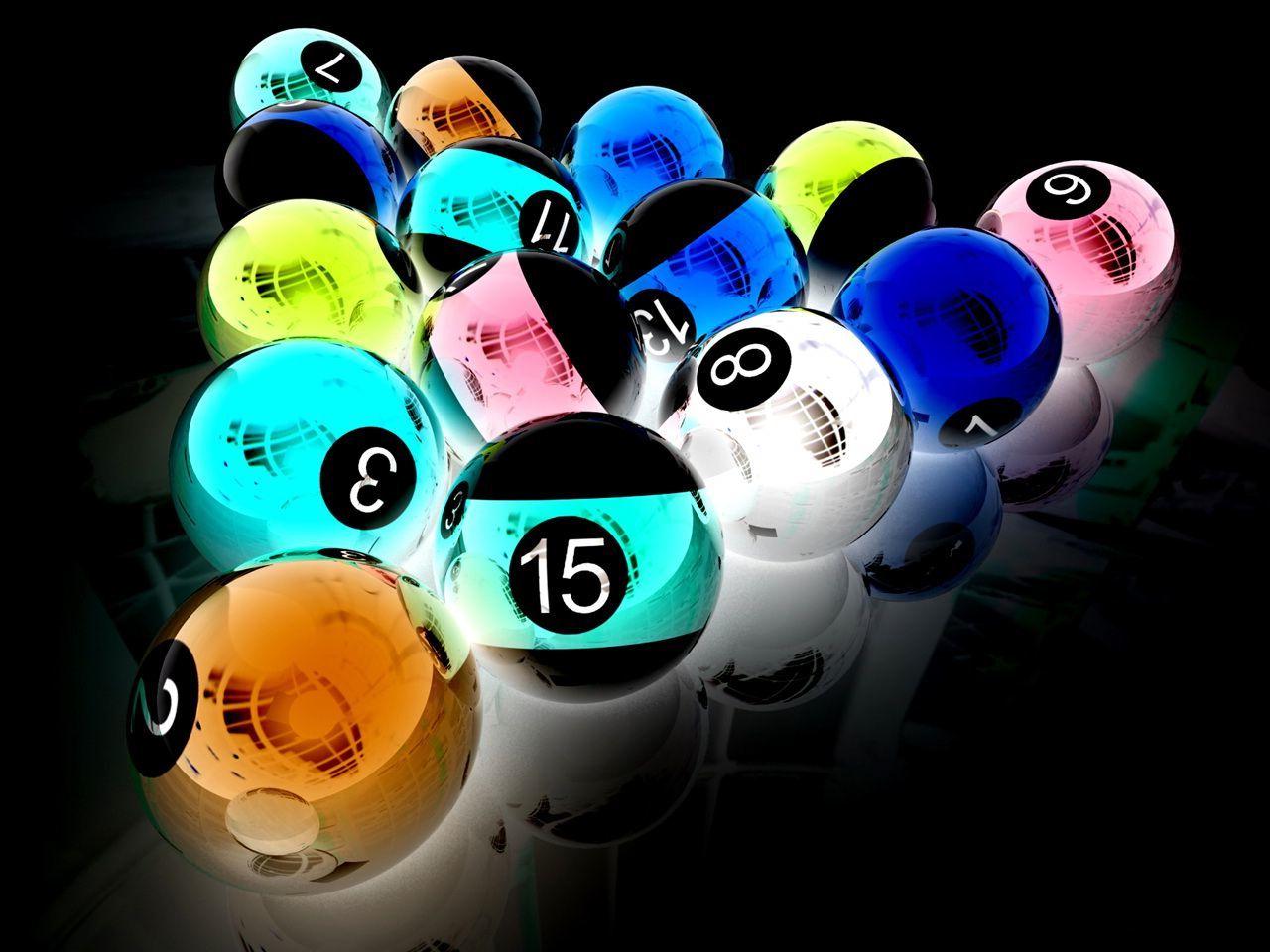 Boules De Billard 3d