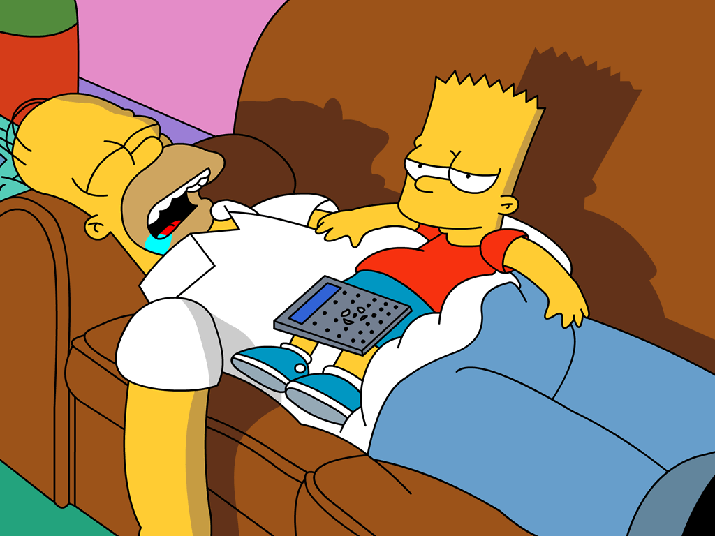 Bart & Homer Simpson