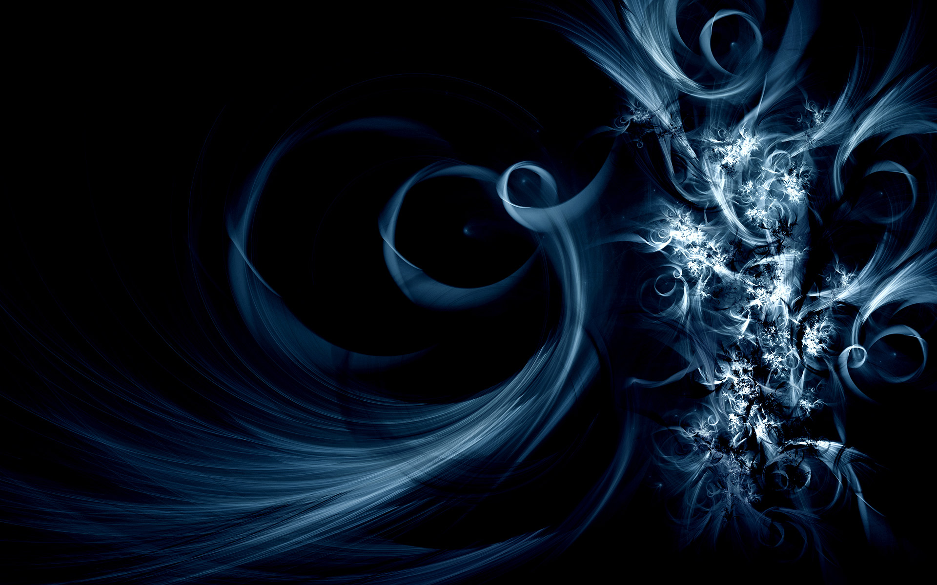 Swirly Blue Abstract